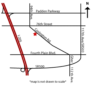 Map for location of Musical Beginnings