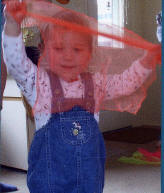 Dancing with scarfs while listening to music